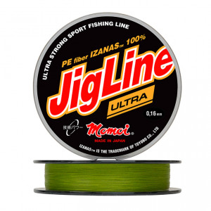Шнур плетеный JigLine Ultra PE, хаки (0,08 мм, 5,6..