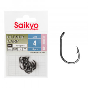 Крючки Saikyo KH-10098 Clever Carp BN №4 (10 шт.) Крючки Saikyo KH-10098 Clever Carp BN №4 (10 шт.)
