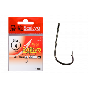 Крючки Saikyo KH-10006 Sode Ring BN № 4 (10шт) Крючки Saikyo KH-10006 Sode Ring BN № 4 (10шт)