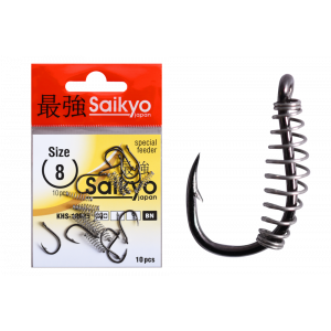 Крючки Saikyo KHS-10085 с пруж. №8L (10 шт)